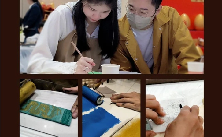 深圳月子中心DIY甲马版画日历活动，祈愿美好新生！5