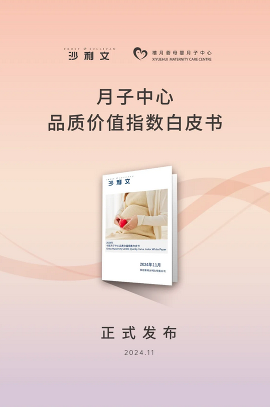 沙利文发布《中国月子中心品质价值指数白皮书》—— 禧月荟稳居领导者象限！第一！3